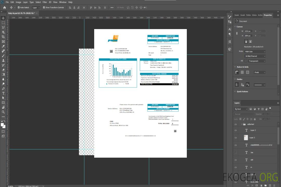 Facture commerciale de services publics facile à remplir PNM du Nouveau-Mexique, SCR template Facture commerciale de services publics facile à remplir PNM du Nouveau-Mexique, SCR template
